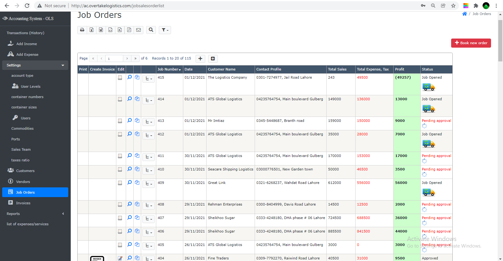 Warehousing and Distribution Management System